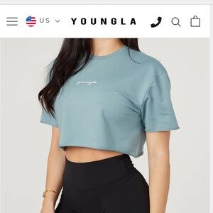 YoungLA cropped tee